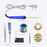 Hillgrove 8in1 Basic 25W Soldering Iron Kit with 5 Meter Solder Wire, Flux, Stand, Tester, Bit, Tweezer, Wick 25 W Simple (Flat, Pointed Tip)