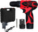 Hillgrove Electric Rechargeable Wireless Mini Cordless Charging Screw Drilling Wall Hole Battery & Charger Power Drill Machine Kit Set for Home Use )