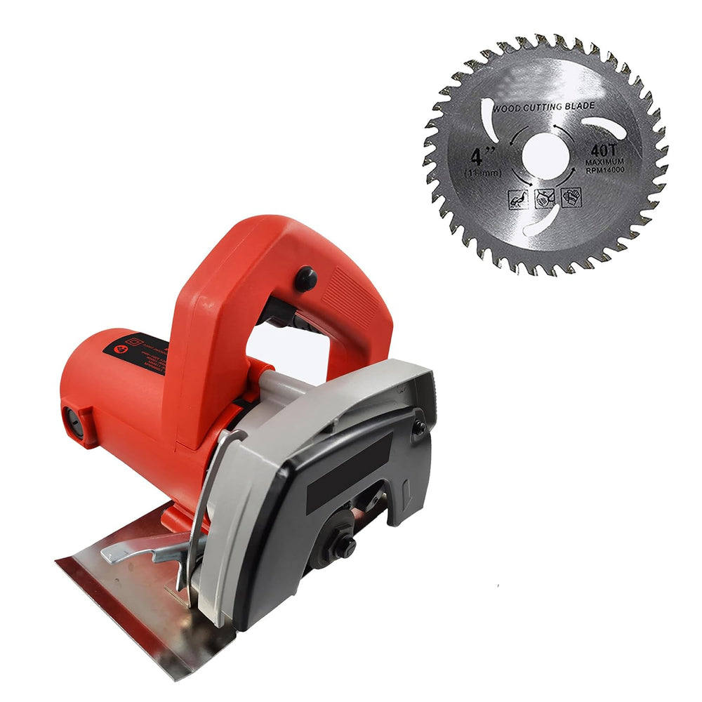 Hillgrove HGCM1293M3 Cutting Machine Saw for Tile/Marble/Wood with 1Pcs Wood Cutting Wheel (1050 W)