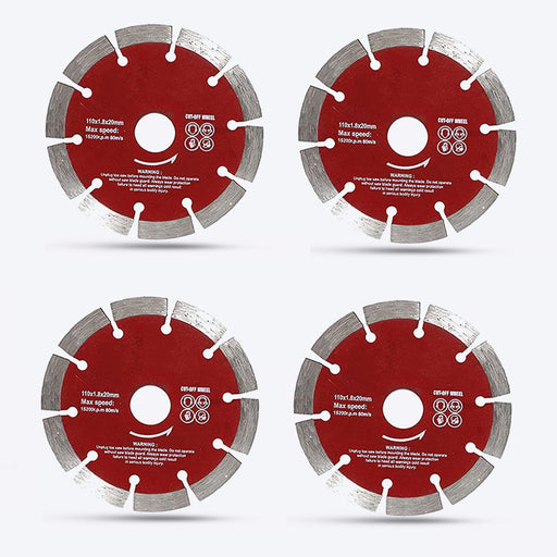 Hillgrove HGACC33M1 4inch Diamond Marble Cutting Blade for Tiles/Marble/Wall/Granite/Concrete Cutting Blade/Wheel(Pack of 4)