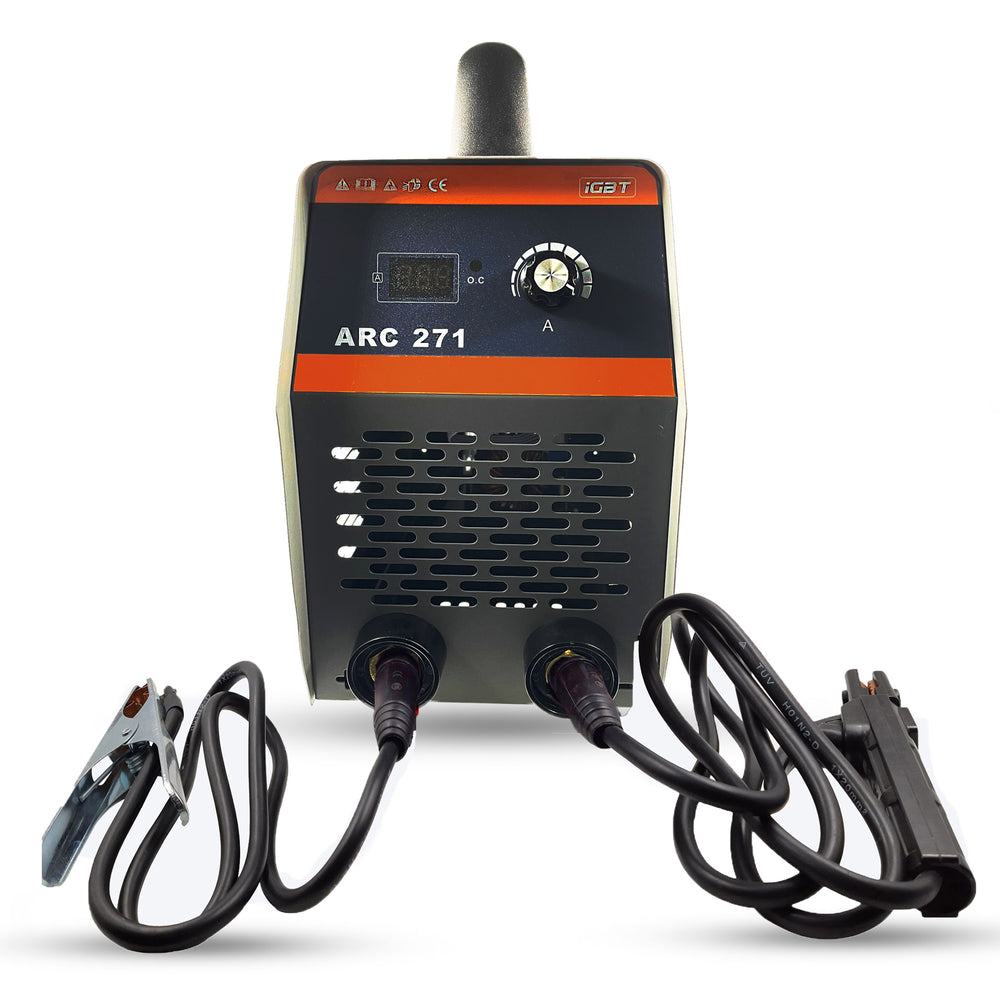 Hillgrove HGCM539M1 271Amp Arc Force Control, AC, Anti Stick, Hot Start Function Rod Digital Display IGBT Based VRD Technology MMA Inverter Welding Kit Machine