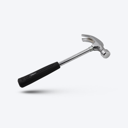 Hillgrove HAM2 High Quality Durable Construction Metalworking Household Rubber Handle Straight Best Claw Hammer Repair Hand Woodworking Tool Curved Claw Hammer (0.42 kg)