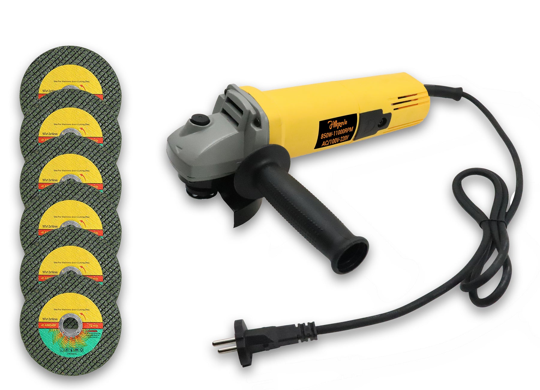 Hillgrove 8016MBa Angle Grinder (100 mm Wheel Diameter)