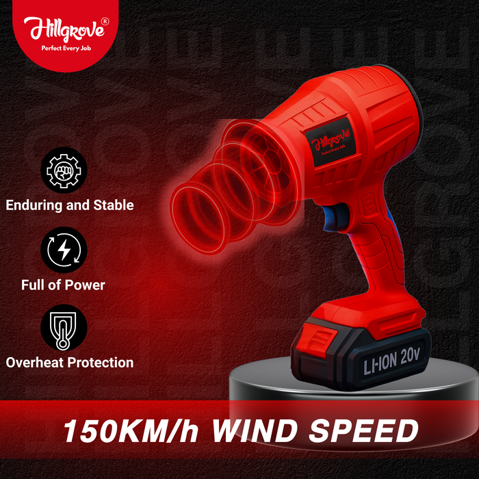 Hillgrove HGCM1390M1 20V Cordless Electric Air Blower with Air Vacuum Hawa Machine Motor Dust Cleaner Machine