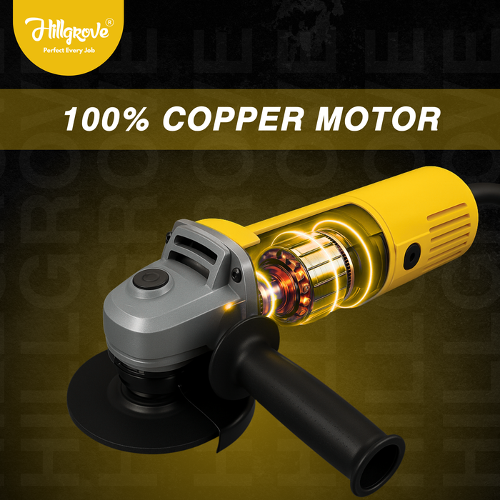Hillgrove HGANG1B1M1 Angle Grinder (100 mm Wheel Diameter)