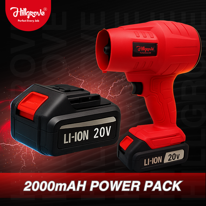 Hillgrove HGCM1390M1 20V Cordless Electric Air Blower with Air Vacuum Hawa Machine Motor Dust Cleaner Machine