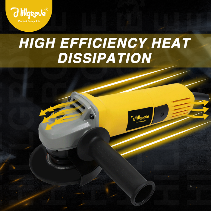 Hillgrove HGANG1B1M1 Angle Grinder (100 mm Wheel Diameter)