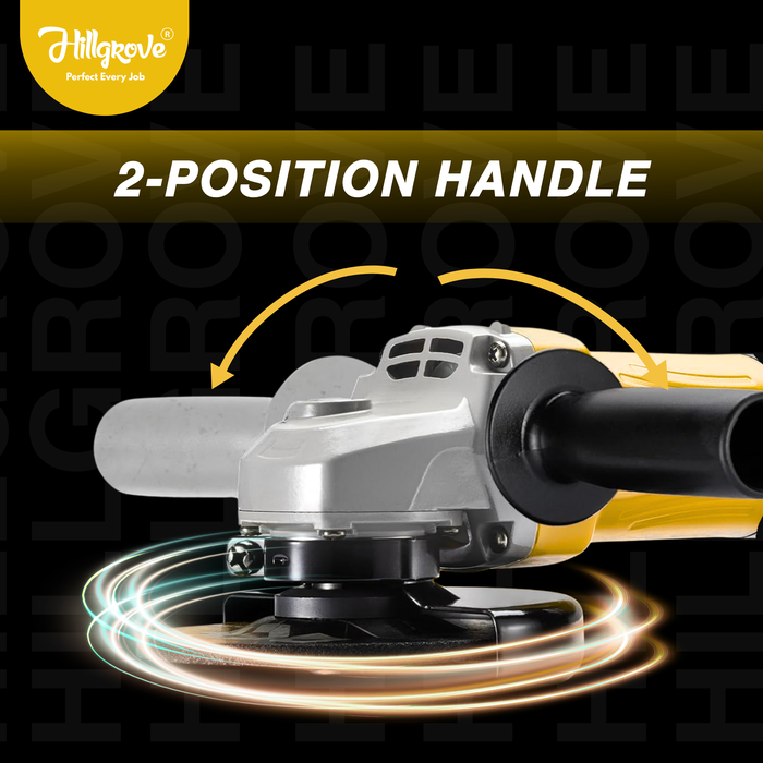 Hillgrove HGANG1B1M1 Angle Grinder (100 mm Wheel Diameter)