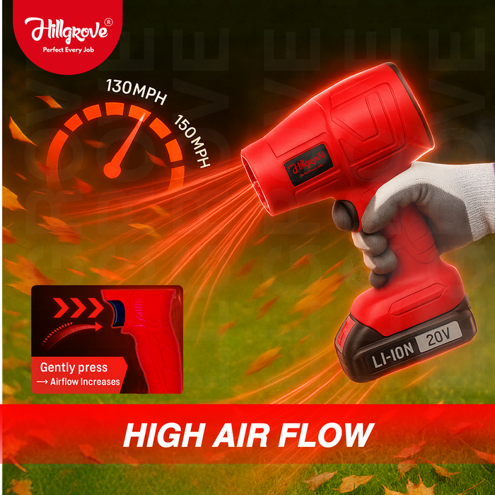 Hillgrove HGCM1390M1 20V Cordless Electric Air Blower with Air Vacuum Hawa Machine Motor Dust Cleaner Machine