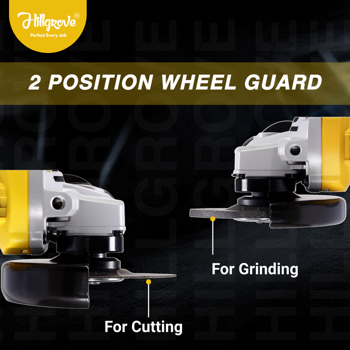 Hillgrove HGANG1B1M1 Angle Grinder (100 mm Wheel Diameter)