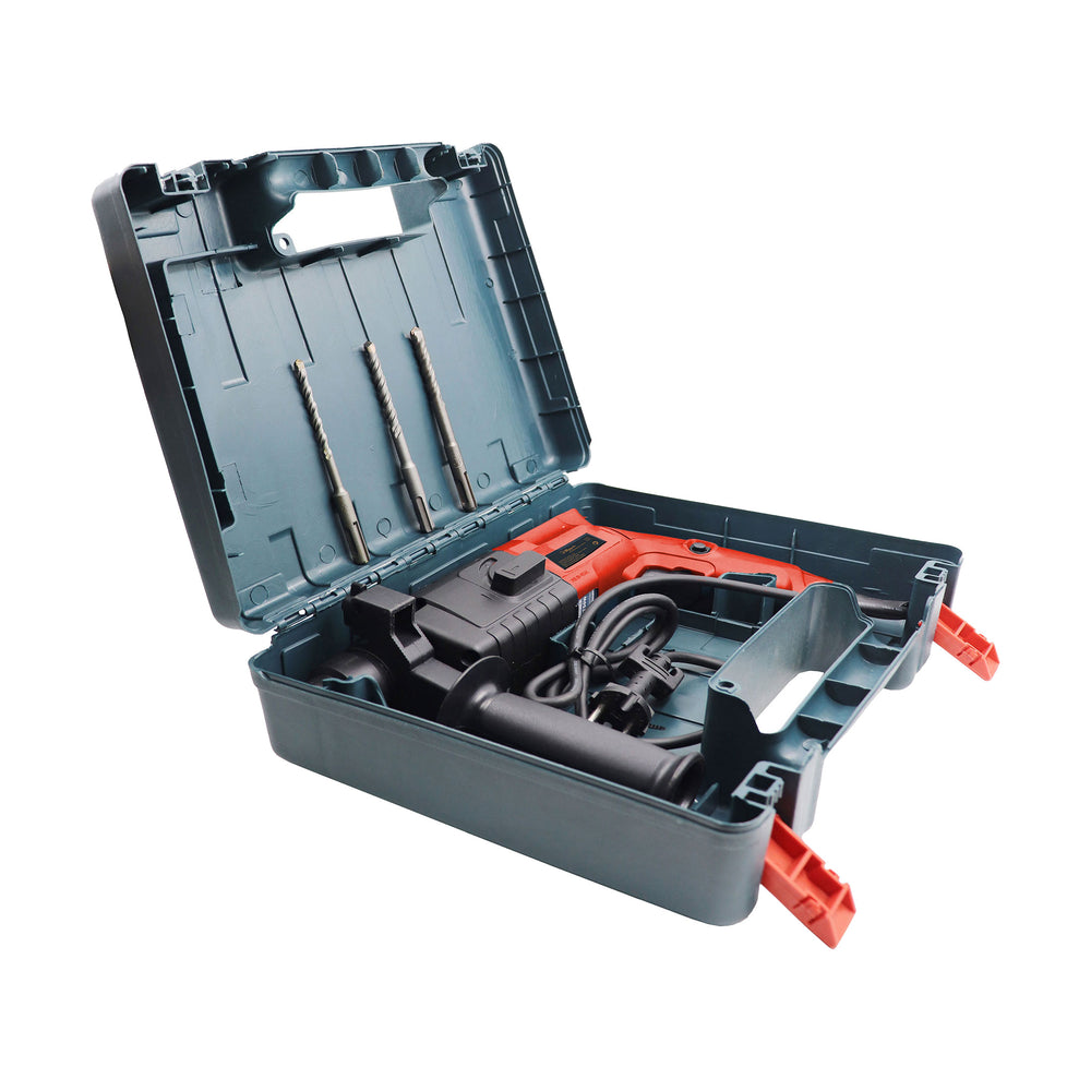 Hillgrove HGCM1017M3 All Purpose 20mm Hammer Impact Drill Machine Forward/Reverse Rotation with 3 Bits for Making Holes in Metal/Wood/Concrete Hammer Drill (20 mm Chuck Size, 750 W)