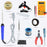 Hillgrove HGCM104M3 Electric 11in1 Mobile Soldering Equipment Tool Machine Glue Gun Combo Kit Set with Digital Multimeter 25 W Simple (Flat Tip)