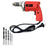 Hillgrove HGCM1104M1 500W Power Drill Machine with 5Pcs Wood Drill Bits for Making Holes in Metal/Wood/Concrete Pistol Grip Drill (10 mm Chuck Size)