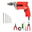 Hillgrove HGCM1116M3 500W Drill Machine with 5Pcs Hand Tool Kit, 5Pcs Masnory Drill Bits for Making Holes in Metal/Wood/Concrete Pistol Grip Drill (10 mm Chuck Size)