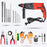Hillgrove HGCM123M1 26mm Hammer Impact Drill Machine Forward/Reverse Rotation with Drill Chunk(13mm),SDS Adapter,5 Pcs Hand Tools and HSS Drill Bits for Making Holes in Metal/Wood/Concrete Hammer Drill (26 mm Chuck Size, 1200 W)
