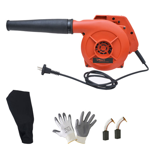 Hillgrove HGCM1259M2 800W-18000RPM Electric Air Blower and Suction Dust Cleaner for AC/Computer/Home with Safety Gloves Air Blower Fan Machine Gun Dust Cleaning Forward Curved Air Blower