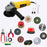 Hillgrove HGCM1354M1 4inch 850W 100% Copper Winding Hand Angle Grinder Wall Cutter Grinding Glender Cutting Machine with 10Pcs Wheels & 5Pcs Tool Kit