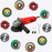 Hillgrove HGCM1356M1 4inch 850W 100% Copper Winding Hand Angle Grinder Wall Cutter Grinding Glender Cutting Machine with 10Pcs Wheels