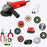 Hillgrove HGCM1357M1 4inch 850W 100% Copper Winding Hand Angle Grinder Wall Cutter Grinding Glender Cutting Machine with 10Pcs Wheels & 5Pcs Tool Kit