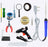 Hillgrove HGCM1369M1 12in1 Mini Hot Glue Gun 20W Small Glu Gum Machine with Sticks Set