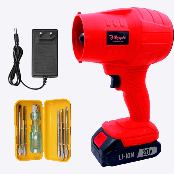 Hillgrove HGCM1389M1 20V Cordless Electric Air Blower with Air Vacuum Hawa Machine Motor Dust Cleaner Machine