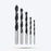 Hillgrove HGCM176M1 Wood Drill Bit Set of 5 Pcs (4, 5, 6, 8, 10 mm) for Hole in Wood