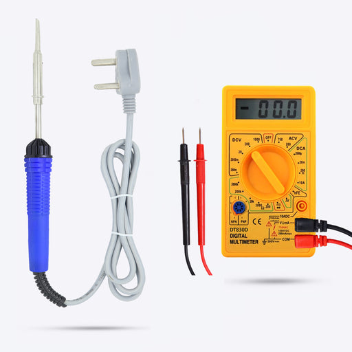 Hillgrove HGCM212M1 High Quality 25W Soldering Iron with Digital Multimeter Mobile Repair High Temperature Corded Single Soldering Iron Machine