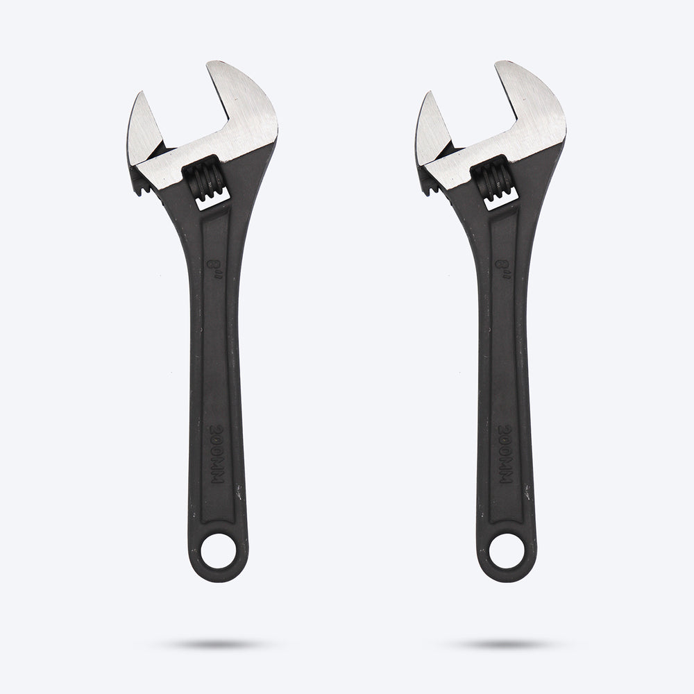 Hillgrove HGCM310M1 Universal Multi-Function Professional 8 inch with 0-26mm Opening Capacity Adjustable Wrench (Pack of 2)