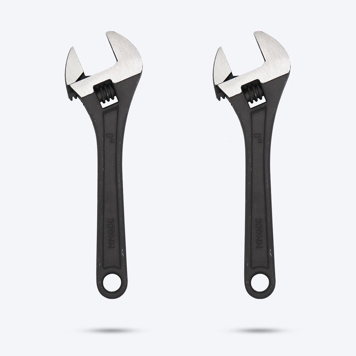 Hillgrove HGCM310M1 Universal Multi-Function Professional 8 inch with 0-26mm Opening Capacity Adjustable Wrench (Pack of 2)