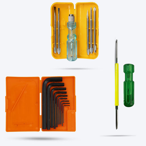 Hillgrove HGCM326M1 9 Pieces Full Hex Allen Key Kit with 5in1/Phillip  Screwdriver Bolt Spanner Goti Wrench L Shape Repair Tool Set for Bike/Bicycle/Cycle/Guitar Allen Key Set