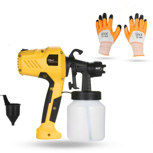 Hillgrove HGCM589M2 Heavy Duty Professional DIY 400W with Copper Nozzle Paint Sprayer Gun Machine for Bike/Wall Painting/Wood/Home/Professionals HVLP Sprayer (Multicolor)