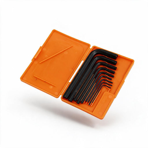 Hillgrove 9 Pieces AKS2 Full Hex Allen Key Kit Bolt Spanner Goti Wrench L Shape Repair Tool Set for Bike/Bicycle/Cycle/Guitar Allen Key Set ()
